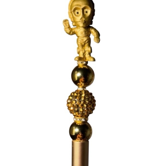 Star Wars C-3PO Gold Tone Character Handmade Pen - Picture 3 of 10